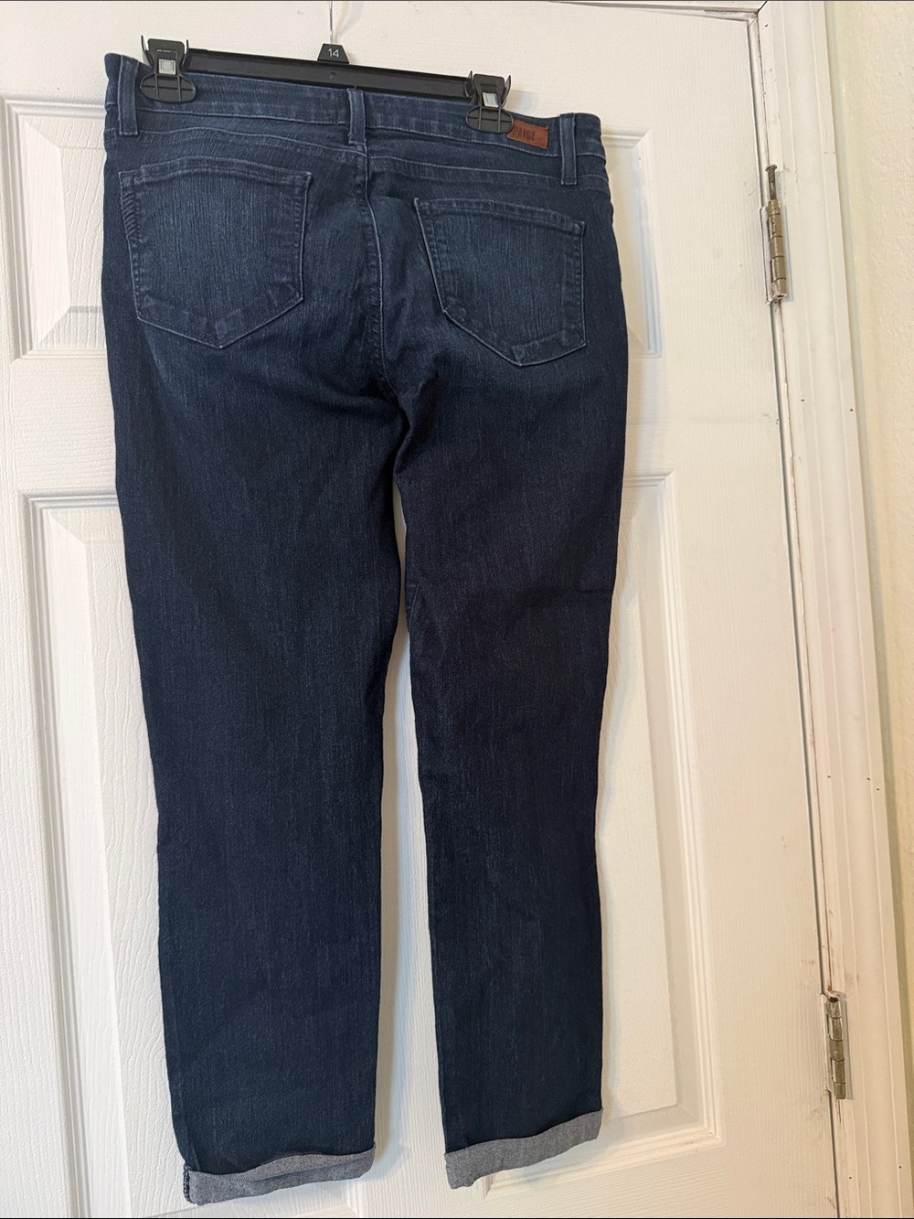 PAIGE Kylie Crop Jeans - Size 29 - Dark Wash Denim - Picture 6 of 9